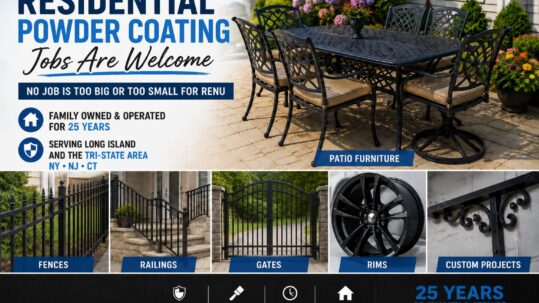 Residential Powder Coating Jobs Are Welcome at ReNu Powder Coating